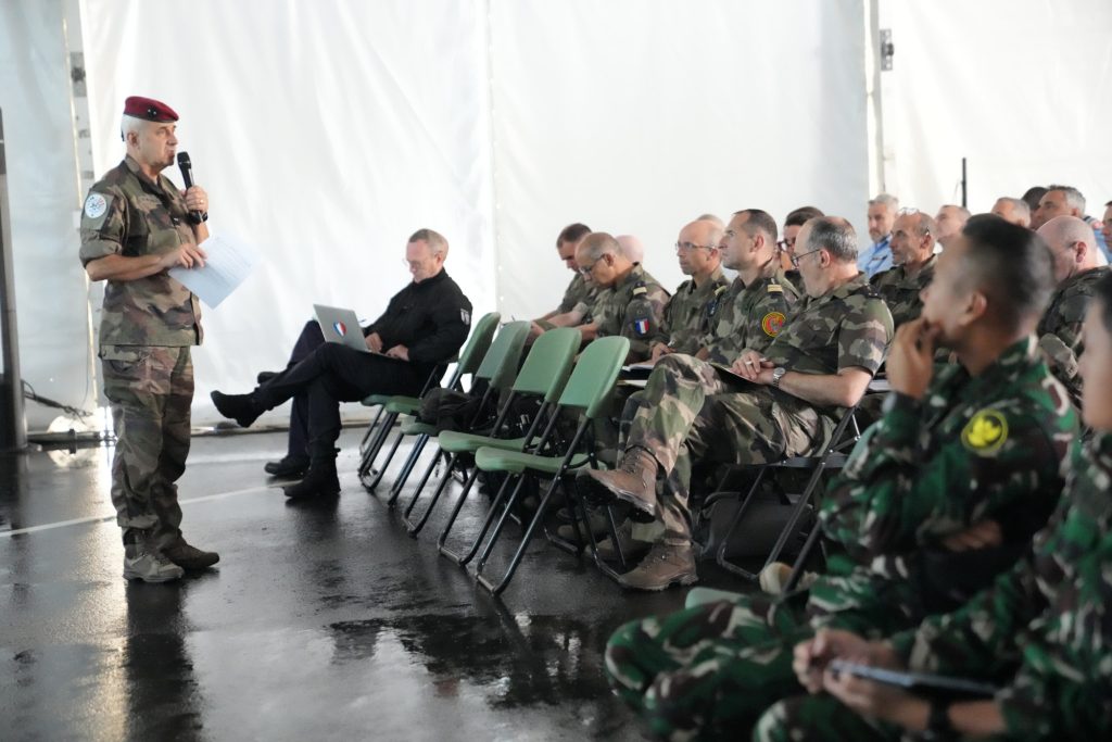 Di Hari Pertama, Kontingen Satgas Patriot II Terima Briefing Parade Bastille Day 2025