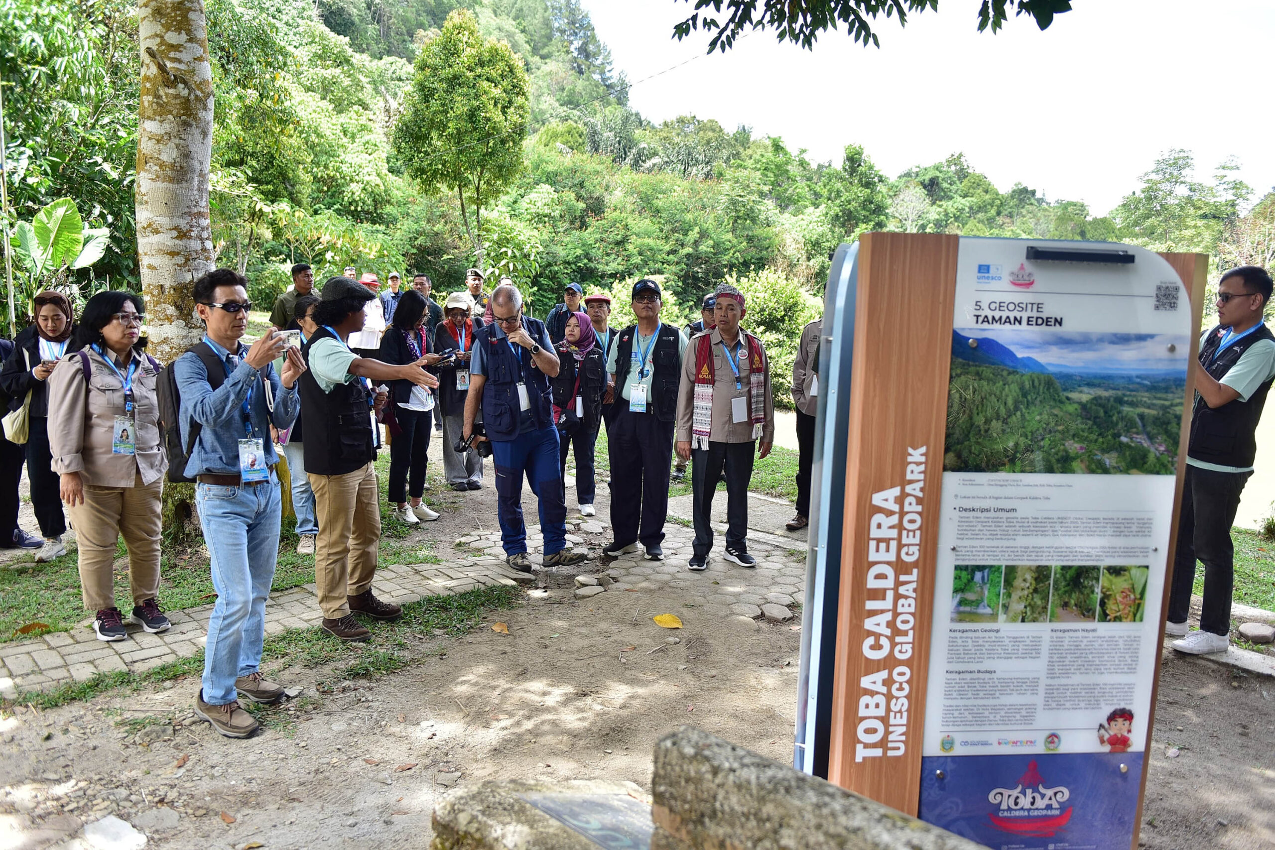 Asesor UNESCO Kaldera Toba Geopark Terkejut Mengetahui Biaya Berkunjung ke Geosite Taman Eden 100