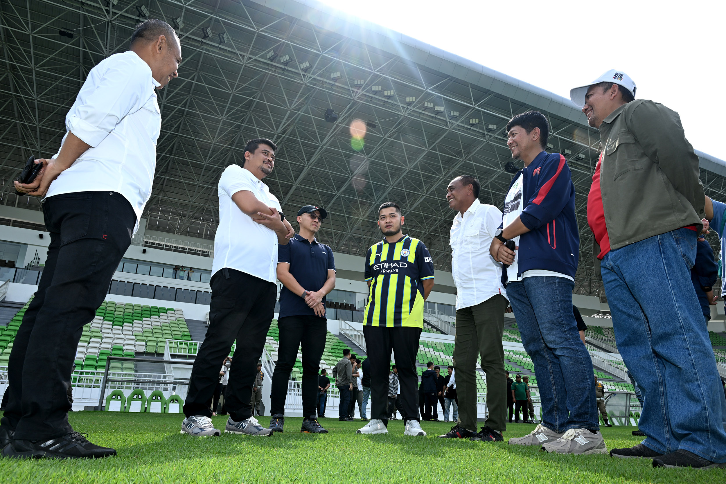 Beri Support ke PSMS, Bobby Nasution Pastikan Stadion Utama Sumut Siap Digunakan