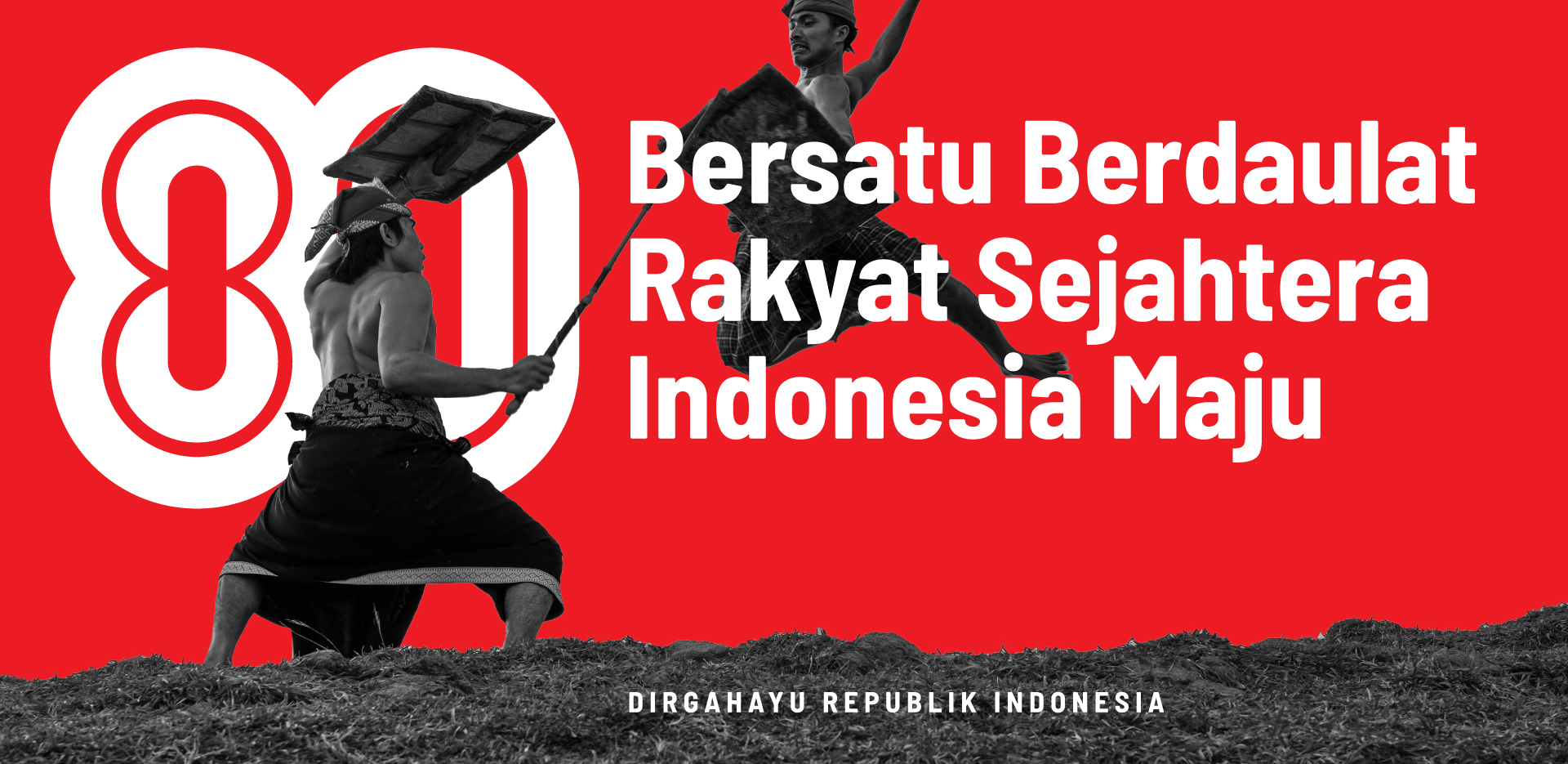 Unduh Logo dan Media Grafis HUT Ke-80 Republik Indonesia