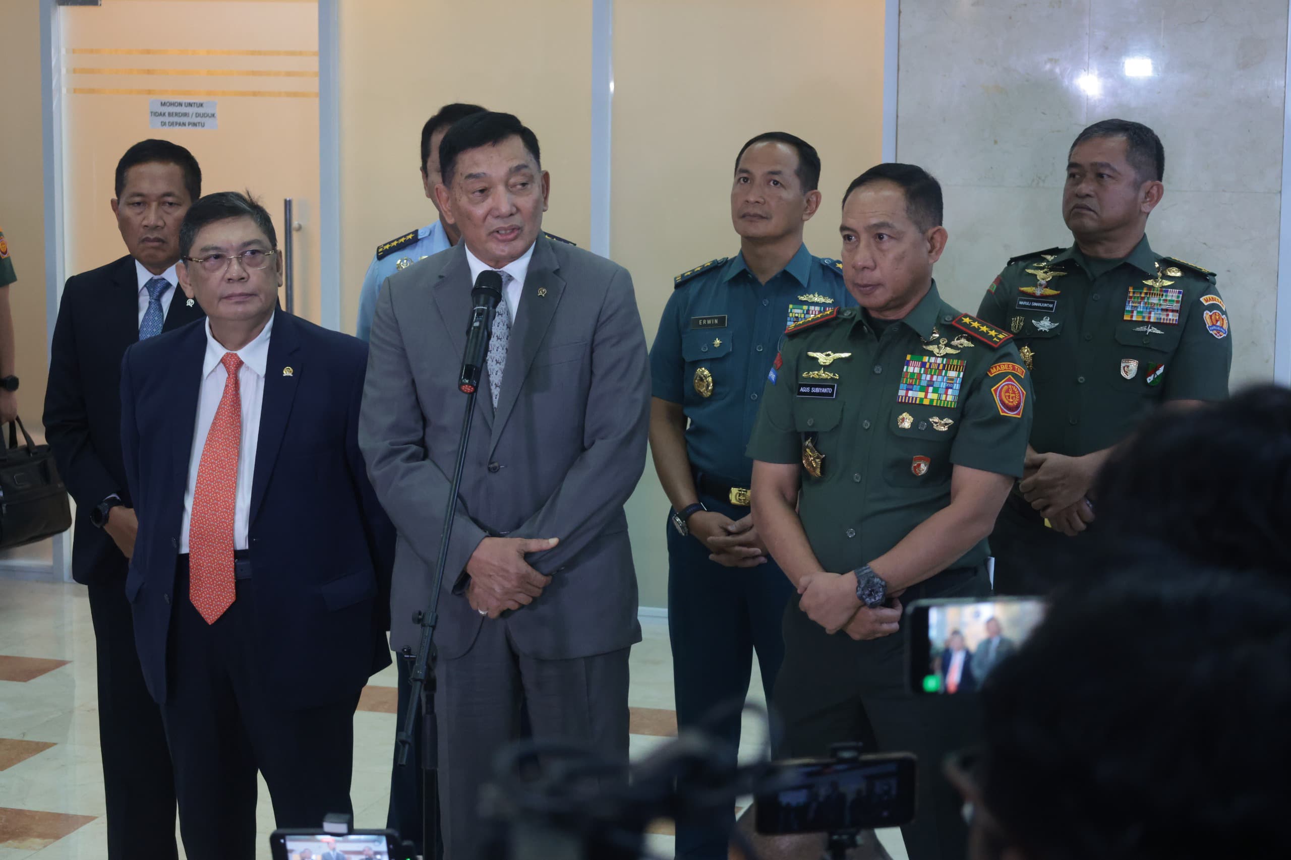 Hadiri Raker dengan Komisi I DPR, Menhan : Bangun Kekuatan TNI Berlandaskan Filosofi Trisula Nusantara