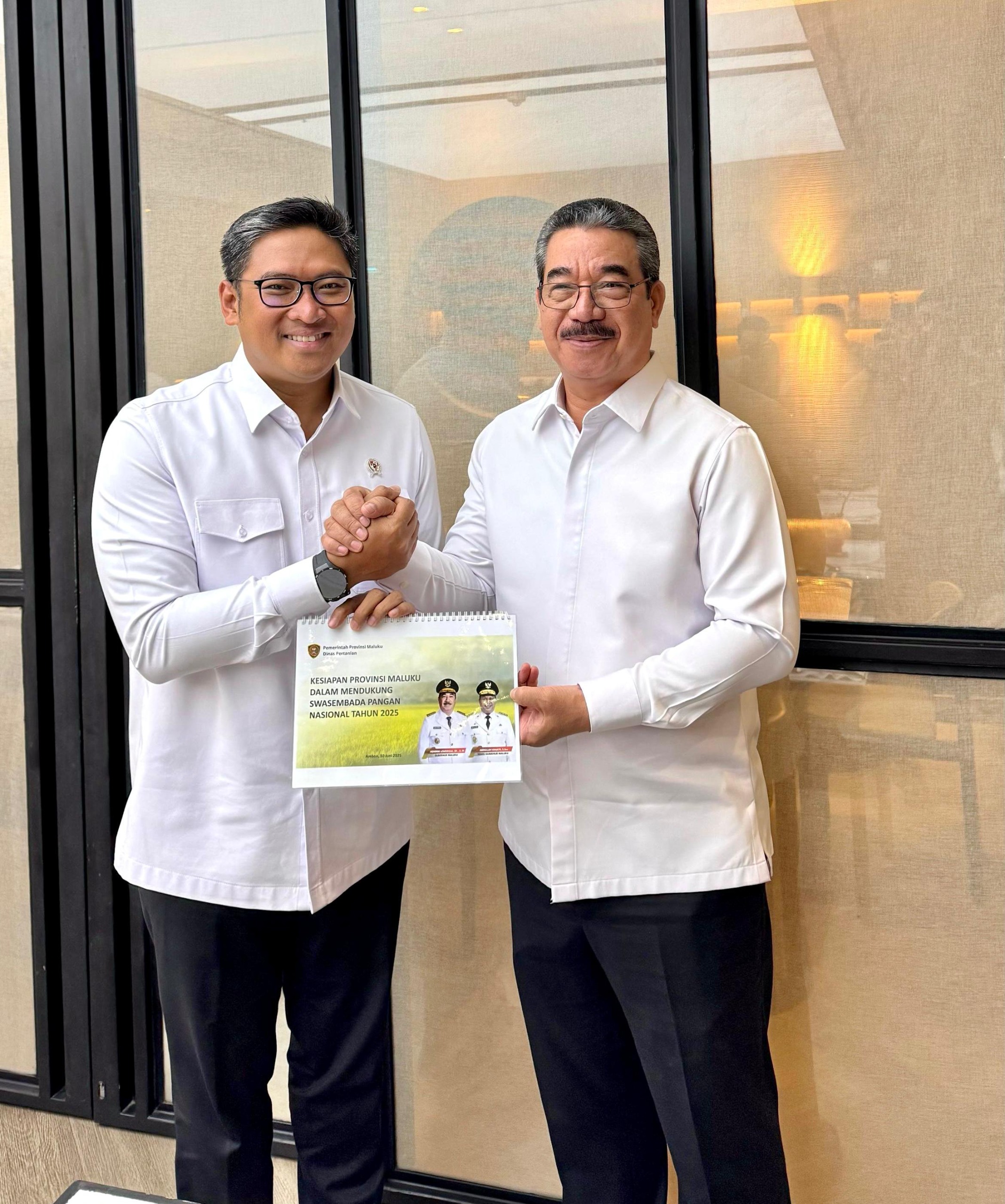 DUKUNG SWASEMBADA PANGAN NASIONAL DI MALUKU, GUBERNUR MALUKU TEMUI WAMEN PERTANIAN