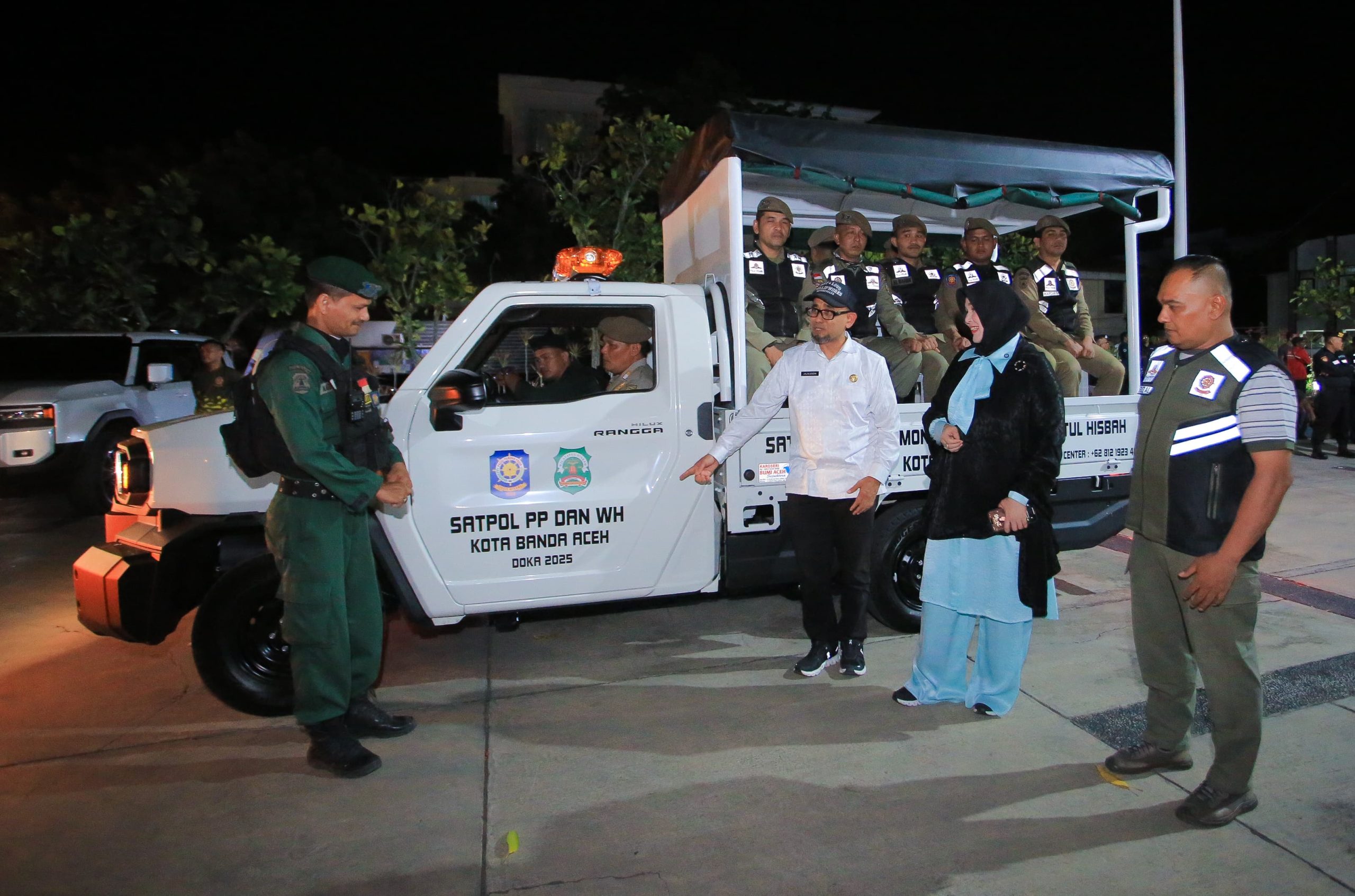 Illiza Luncurkan 2 Mobil Patroli Baru Satpol PP/WH Banda Aceh