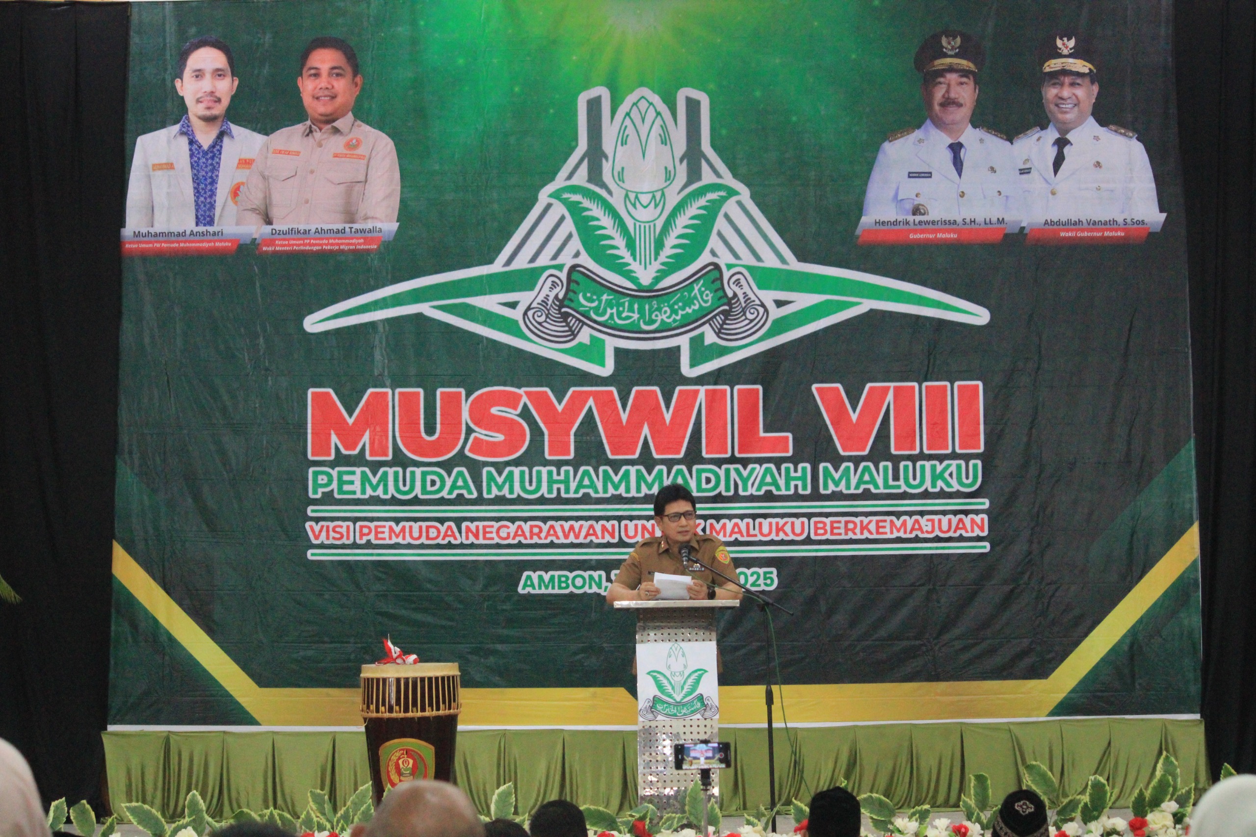 BUKA MUSWIL KE VIII PEMUDA MUHAMADIYAH MALUKU, SEKDA : GUBERNUR HARAP BERKONTRIBUSI UNTUK KEMAJUAN MALUKU