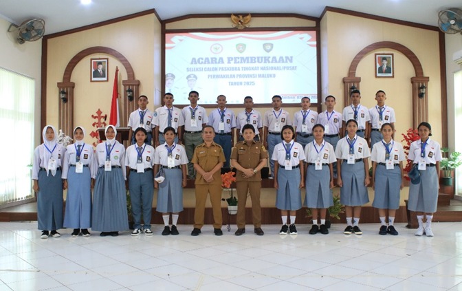 PROSES SELEKSI PASKIBRAKA PROVINSI MALUKU TAHUN 2025 DISELENGGARAKAN SECARA TRANSPARAN