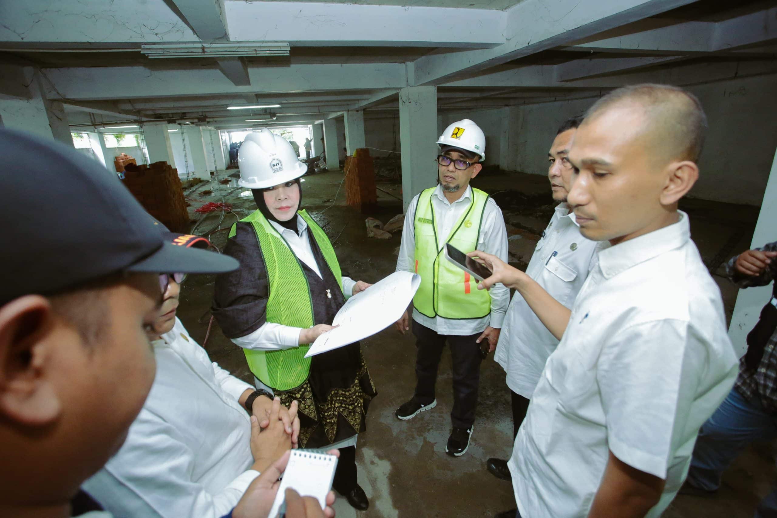 Wali Kota Illiza Tinjau Proyek Banda Aceh Academy, Ditargetkan Rampung Akhir Tahun