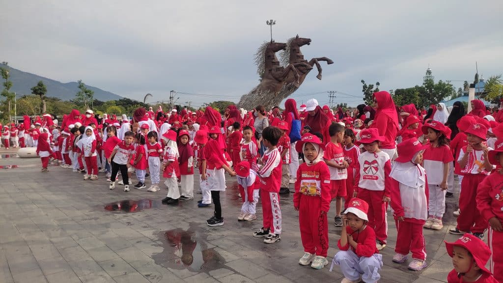 Gebyar Merah Putih TK/PAUD Palu Barat, Kadis Pendidikan Tekankan Pentingnya Nasionalisme
