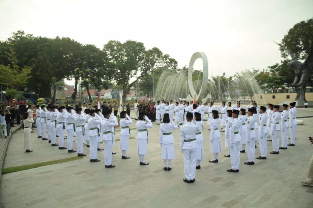 Wali Kota Palu Kukuhkan 54 Anggota Paskibraka untuk HUT ke-80 RI