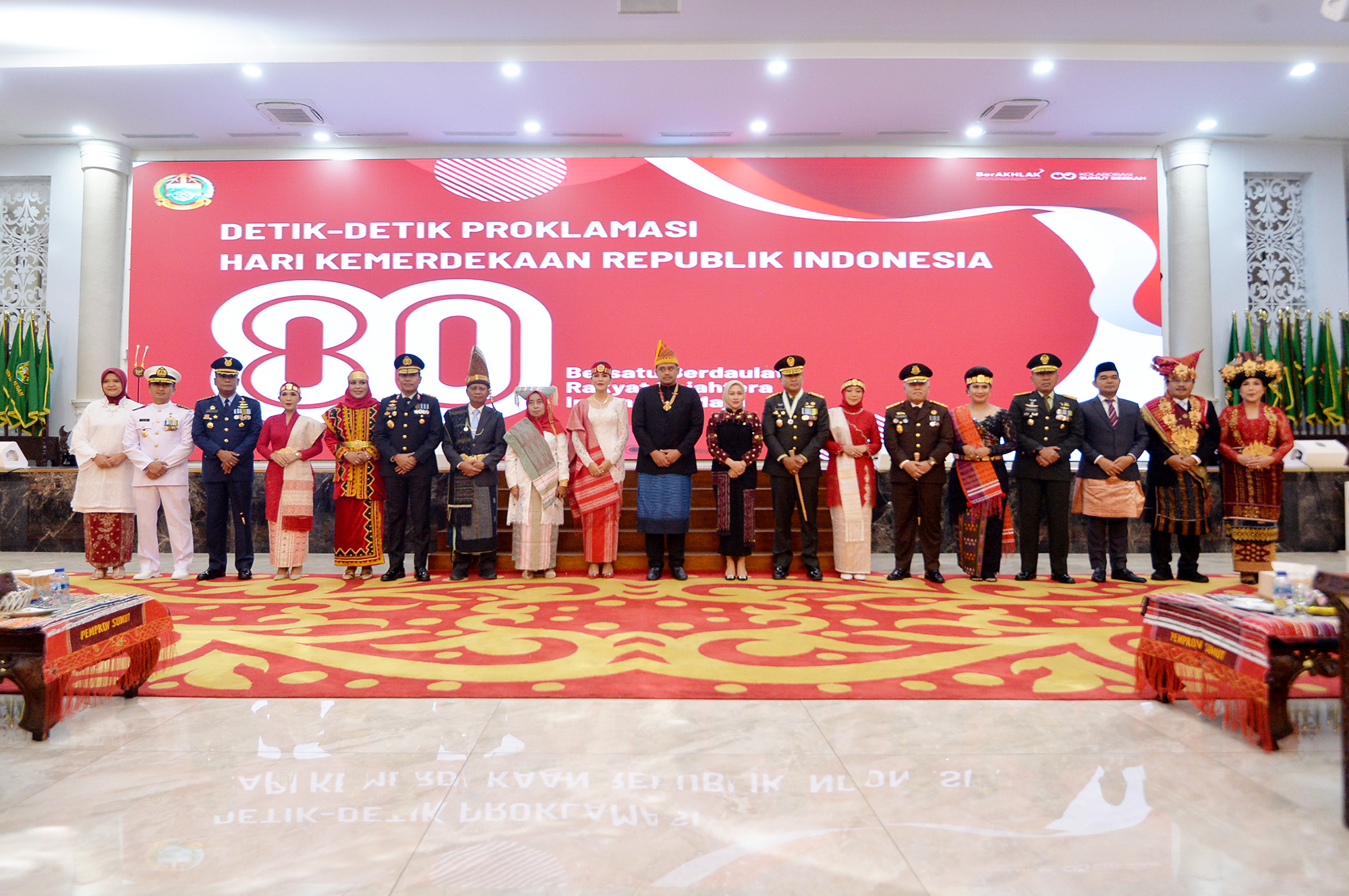 Bobby Nasution Bersama Forkopimda Ikuti Upacara Detik-detik Proklamasi di Istana Negara MEDAN