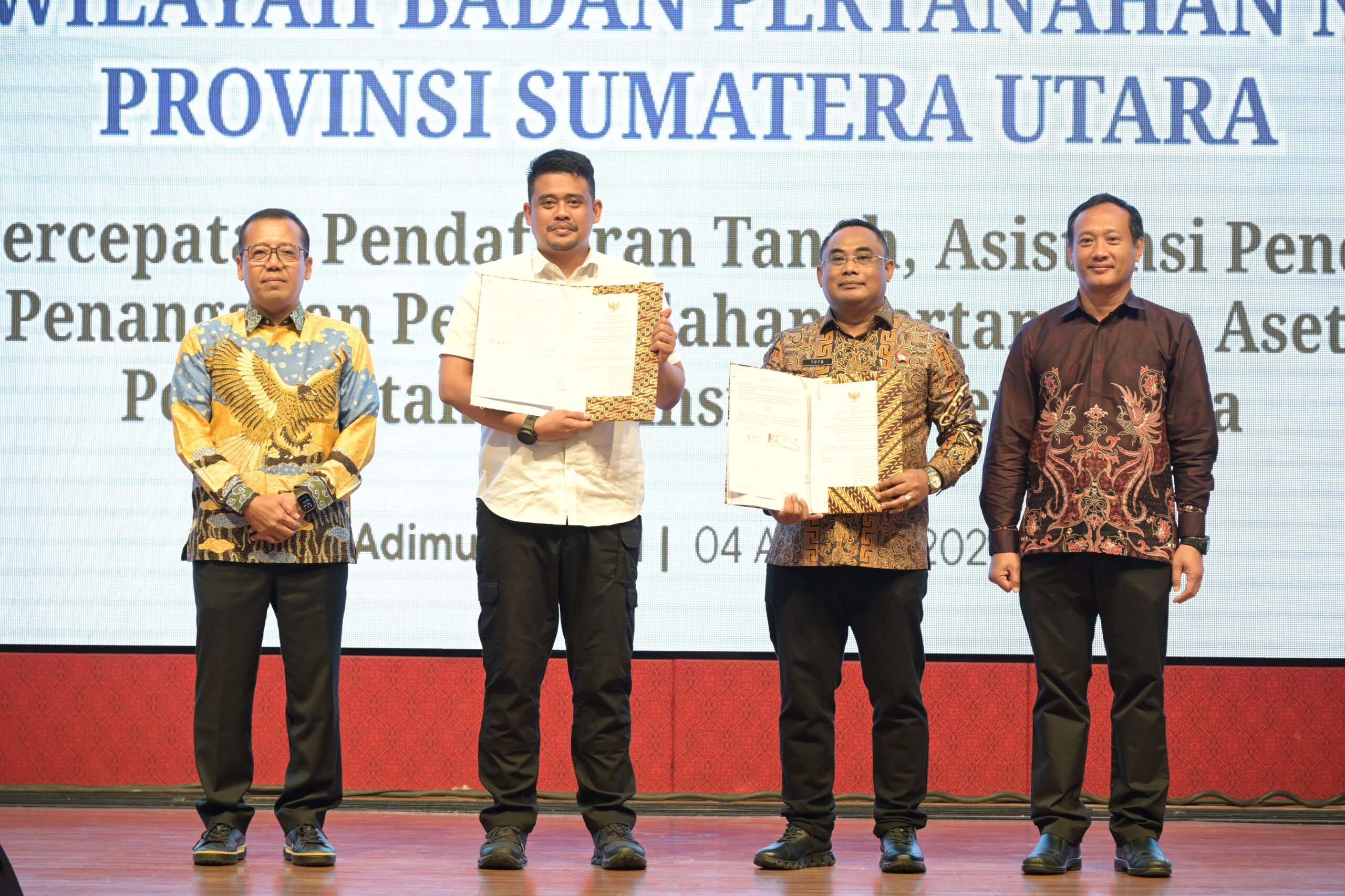 Peluncuran Layanan Peralihan Hak Atas Tanah secara Elektronik, Bobby Nasution Tekankan Peran Kementerian ATR/BPN Krusial Jaga Stabilitas Keamanan