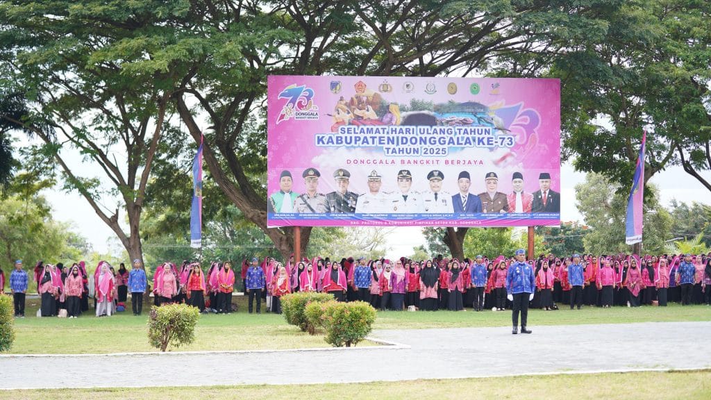 Sekda Irmayanti Hadiri Upacara HUT ke-73 Donggala