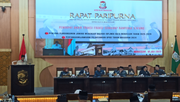 DPRD Kota Makassar Sahkan Dua Ranperda Strategis dalam Rapat Paripurna