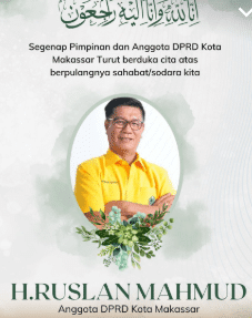 Supratman: Ruslan Mahmud Adalah Orang Tua dan Panutan Kami di DPRD Makassar