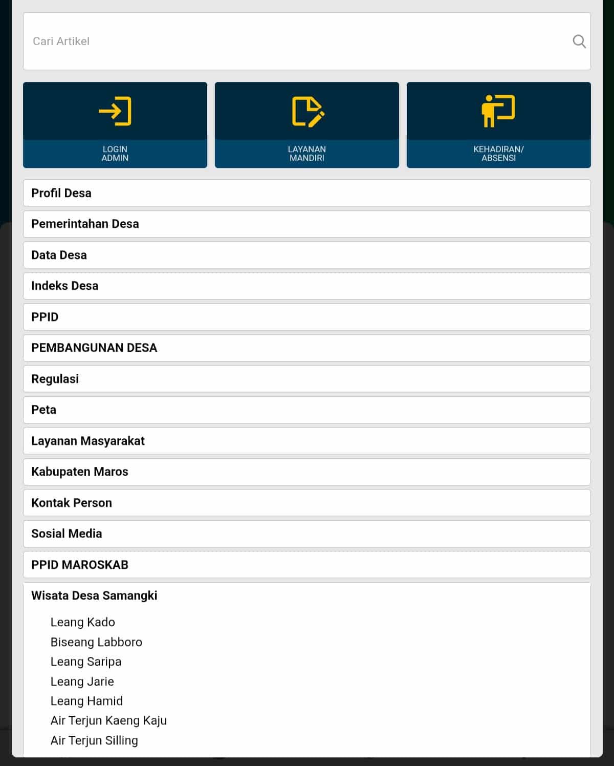Mahasiswa KKN Unhas Menyusun Informasi Destinasi Wisata di Website Profil Desa