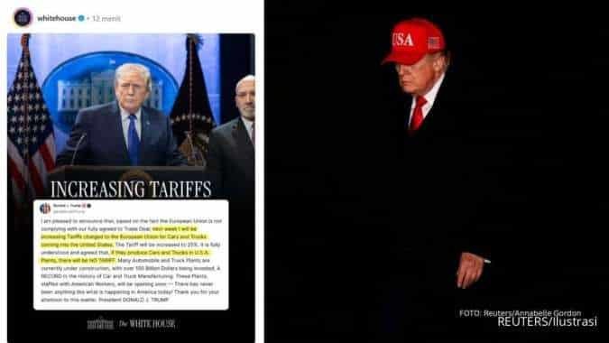Trump Kembali Berulah: Tarif Mobil Eropa Melonjak, Perang Dagang Panas Lagi?