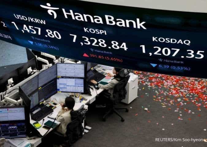 Bursa Korea Selatan Bergerak Mixed Kamis (7/5), Setelah KOSPI Tembus Level 7.500