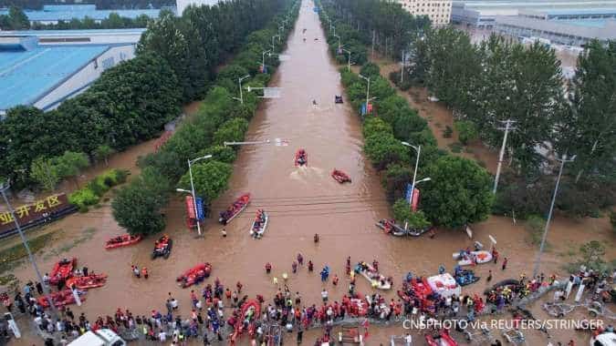 Banjir Terjang Kebun Binatang di Tiongkok, Tiga Singa Tewas dan 100 Satwa Hilang