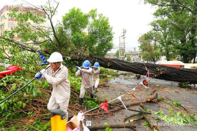 Sebagian Wilayah Beijing dan China Tengah Dilanda Banjir Akibat Topan Dolphin