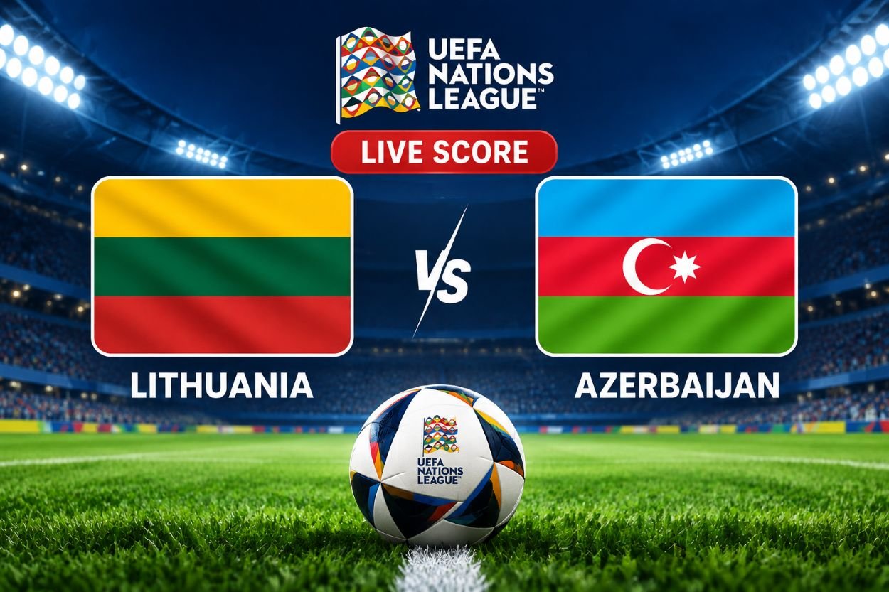 Live Score Lithuania vs Azerbaijan: Skor 1-1, Babak Pertama Berjalan Sengit