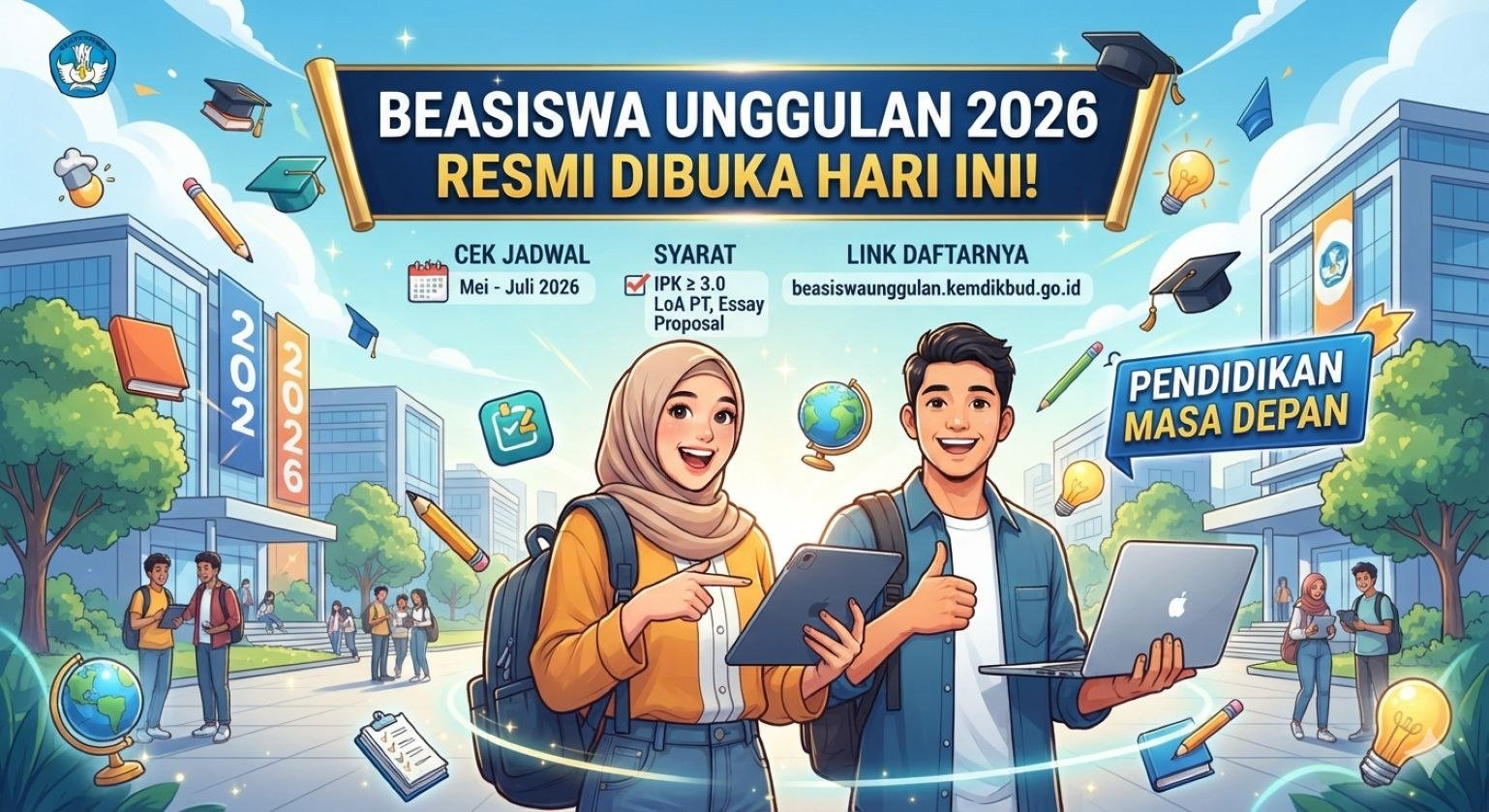 Cara Daftar Beasiswa Unggulan 2026 Lengkap dengan Syarat dan Jadwal Seleksi
