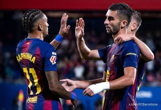 Barcelona Masih Sempurna, Gasak Sevilla 3-1, Raphinha Cetak Hattrick