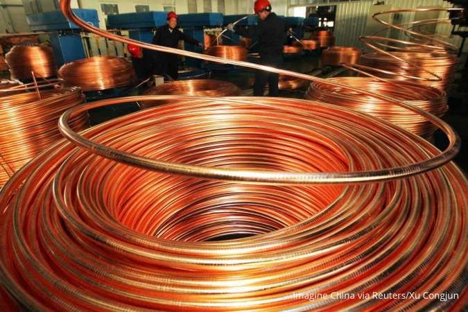 Harga Tembaga Hampir Cetak Rekor Senin (7/9), Stok China Anjlok 85%