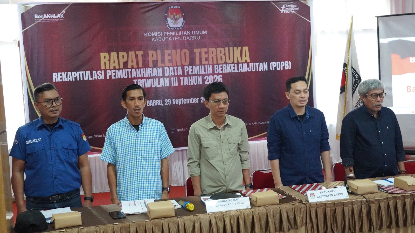 KPU Barru Tetapkan 145.850 Pemilih, Gen Z dan Milenial Capai 40 Persen