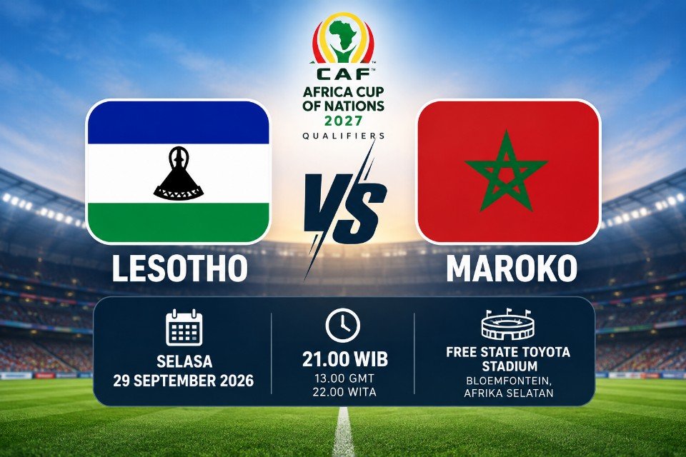 Live Score Lesotho vs Maroko: Pantau Skor dan Hasil Kualifikasi AFCON 2027