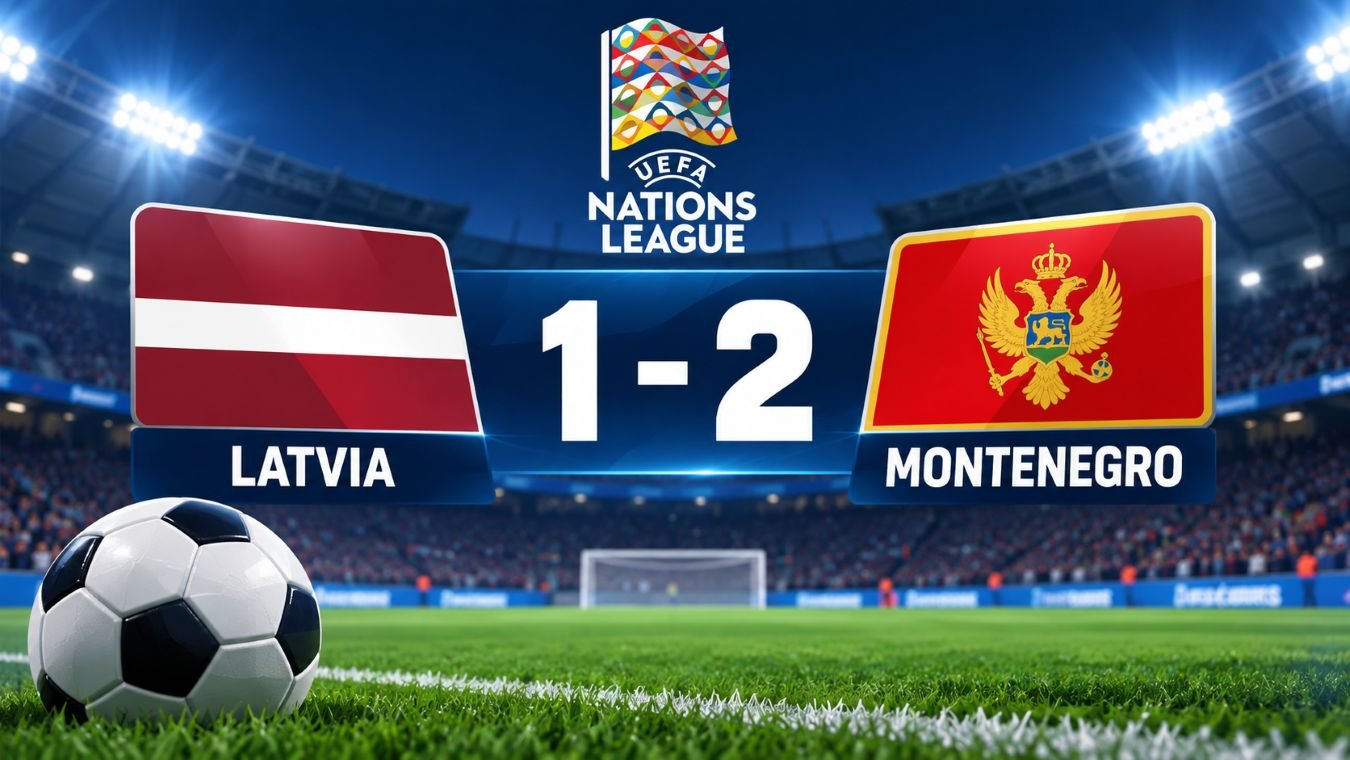 Hasil Latvia vs Montenegro 1-2: Vasilije Adzic Cetak Brace, Montenegro Menang di Nations League