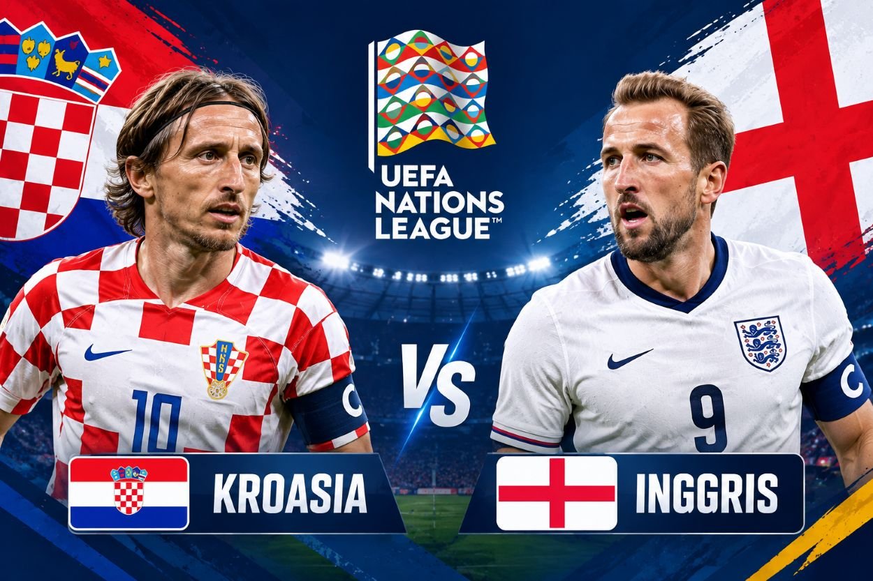 Live Score Kroasia vs Inggris UEFA Nations League 2026: Skor Terkini dan Update Pertandingan