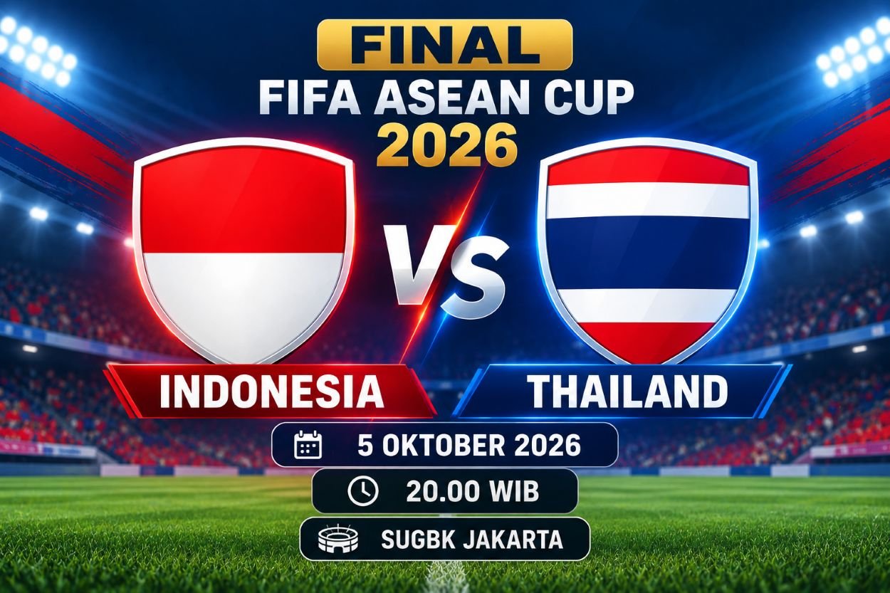 Live Score Indonesia vs Thailand Final FIFA ASEAN Cup 2026: Starting XI, Ranking FIFA dan Pemain Andalan